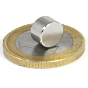 Íman Neodymium (NdFeB) redondo N45 Ø8x5mm