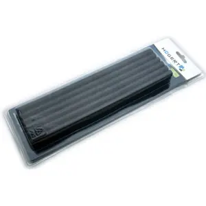 Conjunto de 12 bastões de cola quente Ø11x250mm - Preto