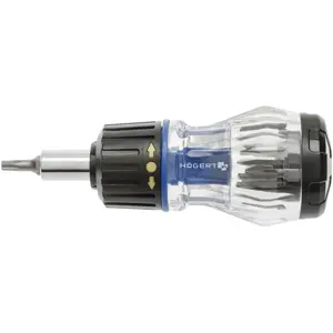 Chave de fendas de roquete com bits incluídos no cabo