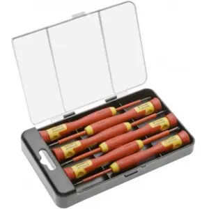 Conjunto de 6 chaves de Fendas/Phillips de precisão com isolamento 1000V