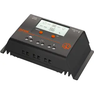 Controlador de carga solar PWM 12V/24V 40A + USB Li+Pb