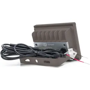 Projector LED 12/24Vdc c/ sensor PIR 10W 800lm 5000K (branco neutro) c/ cabo de 3m IP44 - castanho