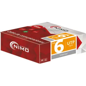 Cabo CAT6 U/UTP unifilar CCA AWG23 - rolo 100m cinza