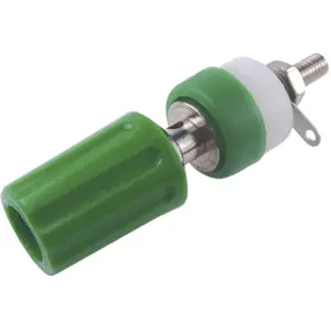 Borne de painel 4mm 250VDC 15A verde