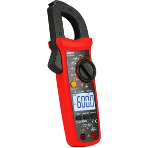 Pinça amperimétrica (600Aac 600Vac/dc 60MΩ Cap. Hz T-RMS Auto-Range Min/Max NCV)