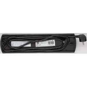 Bloco de 10 tomadas c/ 2 interruptores - Preto - cabo (3x1.5mm²) 2.0m