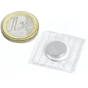 Íman Neodymium (NdFeB) redondo Ø12x2mm para costurar [28x28mm]