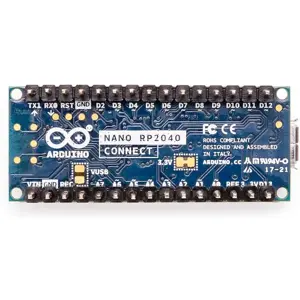 Microcontrolador Arduino Nano RP2040 Connect com barras de pinos