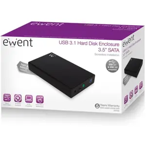 Caixa para disco rígido SATA 3.5'' c/ USB 3.1