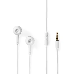Auriculares In-Ear estéreo Jack 3.5mm c/ microfone - branco