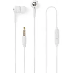 Auriculares In-Ear estéreo Jack 3.5mm c/ microfone - branco