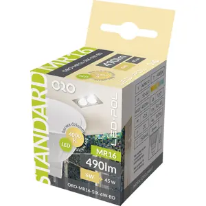 Bombilla MR16 GU5.3 LED 12V 6W 4000K 490lm