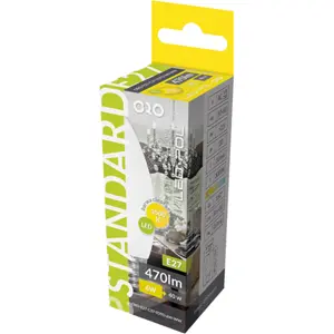 Lâmpada LED E27 C37 230V 6W 3000K (branco quente) 470lm