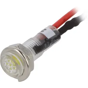 Indicador led amarelo 24VDC Ø5.2mm com fios
