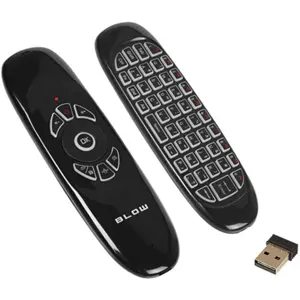 Comando multifunções Teclado + Air mouse Wireless 2.4GHz recarregável