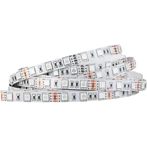 Fita de 300 LEDs RGB SMD5050 IP64 12VDC 14.4W/m (72W) - rolo de 5.0m