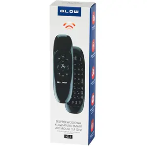 Comando multifunções Teclado + Air mouse Wireless 2.4GHz recarregável