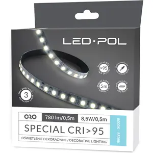Fita de 600 LEDs SMD2835 12VDC 17W/m (85W) 6000K (branco frio) 1560lm/m - IP20 - 5.0m