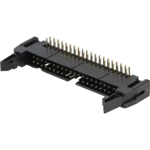 Ficha IDC 40 pinos (2x20) macho para soldar em PCB 90º