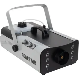 Máquina de fumo 1500W c/ 6 LED RGB + comando