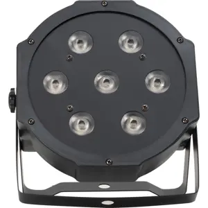 Foco PAR LED DMX com 7 LED RGBW