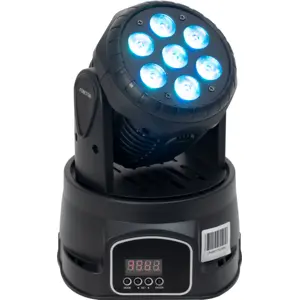 Cabeza móvil LED WASH DMX con 7 LED RGBW