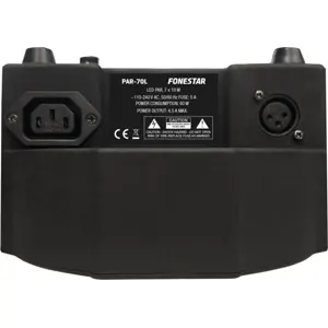 Foco PAR LED DMX com 7 LED RGBW