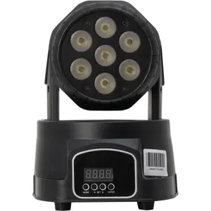 Cabeza móvil LED WASH DMX con 7 LED RGBW