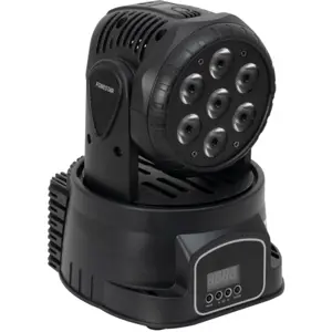 Cabeza móvil LED WASH DMX con 7 LED RGBW