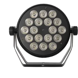 Foco PAR DMX com 18x10W LED RGBW