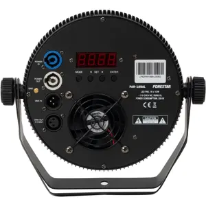 Foco PAR DMX com 18x10W LED RGBW
