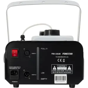 Máquina de fumo 1500W c/ 6 LED RGB + comando