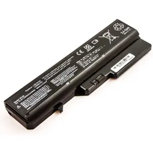 Bateria para computador portátil compatível com Lenovo G560, G575, Li-ion 11.1V 5200mAh 58.0Wh
