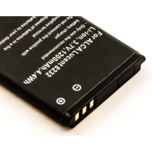 Bateria compatível com Alcatel Lucent 8232, Li-ion 3.7V 1200mAh 4.4Wh
