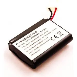 Bateria para TPA compatível com INGENICO, EFT930, Li-ion 3.7V 1800mAh 6.7Wh