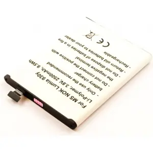 Batería para teléfono móvil compatible con MS Nokia Lumia 930, Li-Po 3.8V 2500mAh 9.5Wh