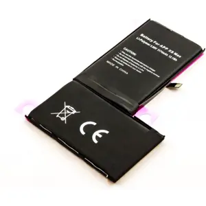 Bateria para telemóvel compatível com Apple iPhone XS Max, Li-Po 3.80V 3174mAh 12.1Wh