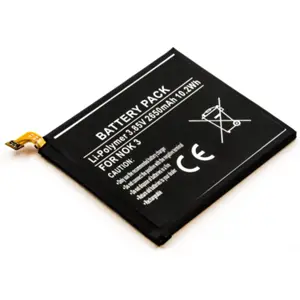 Batería para teléfono móvil compatible con Nokia 3, Li-Po 3.85V 2650mAh 10.2Wh