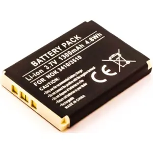 Batería para teléfono móvil compatible con Nokia 3410, 3510, Li-ion 3.7V 1300mAh 4.8Wh
