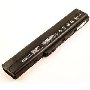 Batería para ordenador portátil compatible con ASUS K42, K53, A32-K52, Li-ion 10.8V 5200mAh 56.2Wh