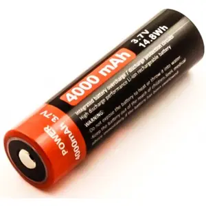 Bateria Li-ion 21700 3.7V recarregável por USB-C - 5000mAh - Ø21x76mm