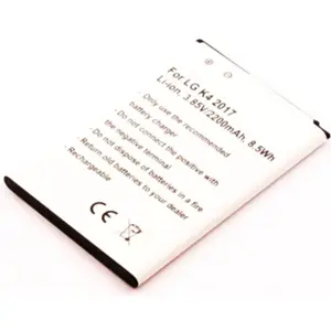 Bateria para telemóvel compatível com LG K4 2017, Li-ion 3.85V 2200mAh 8.5Wh