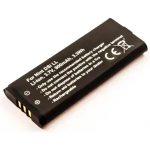 Bateria compatível com Nintendo DSi LL, Li-ion 3.7V 900mAh 3.3Wh