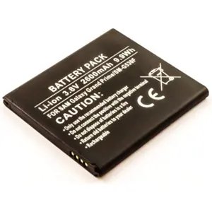 Bateria para telemóvel compatível com Samsung Galaxy Grand Prime, SM-G530F, Li-ion 3.8V 2600mAh 9.9Wh