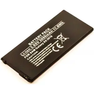 Batería para teléfono móvil compatible con Samsung Galaxy A5 2016, Li-ion 3.85V 3000mAh 11.6Wh