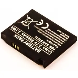 Batería para teléfono móvil compatible con Samsung S5230, Li-ion 3.7V 850mAh 3.1Wh