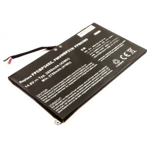 Batería para ordenador portátil compatible con Fujitso UH572, Li-Po 14.8V 2850mAh 42.2Wh