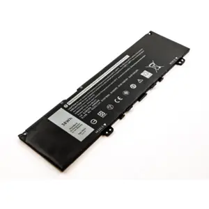 Bateria para computador portátil compatível com Dell Inspiron 13 7000, 7373, Li-ion 11.4V 3333mAh 38.0Wh