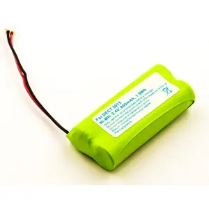 Bateria para Headset compatível com Audioline Dect 5015, NiMH 2.4V 800mAh 1.9Wh