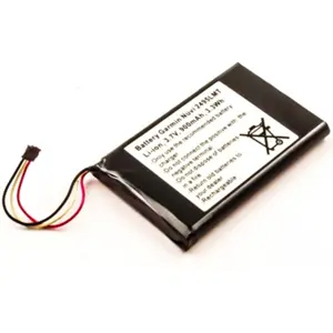 Bateria compatível com Garmin Nüvi 2495LMT, Li-ion 3.7V 900mAh 3.3Wh
